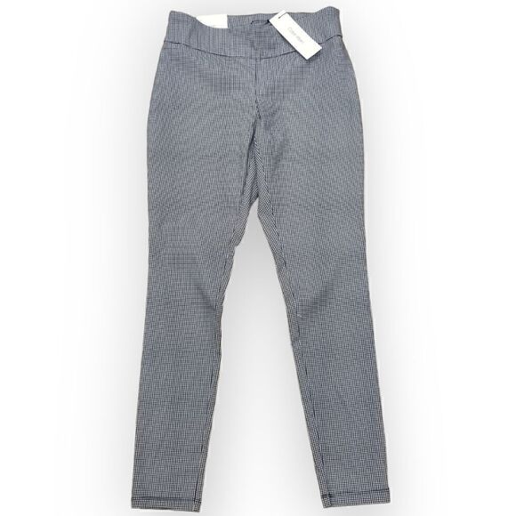 NWT Calvin Klein micro checkered stretch skinny slim pants size S - Picture 1 of 8